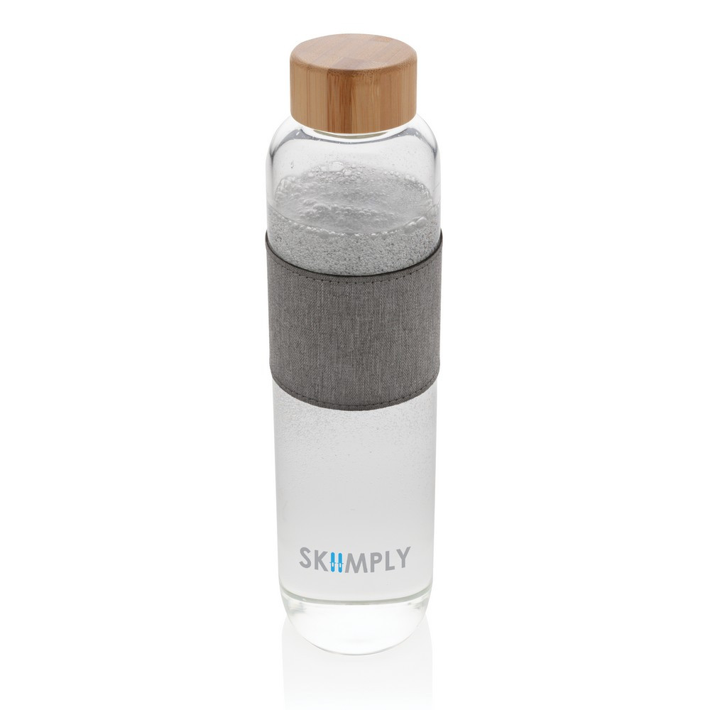 Szklana butelka 750 ml w pokrowcu