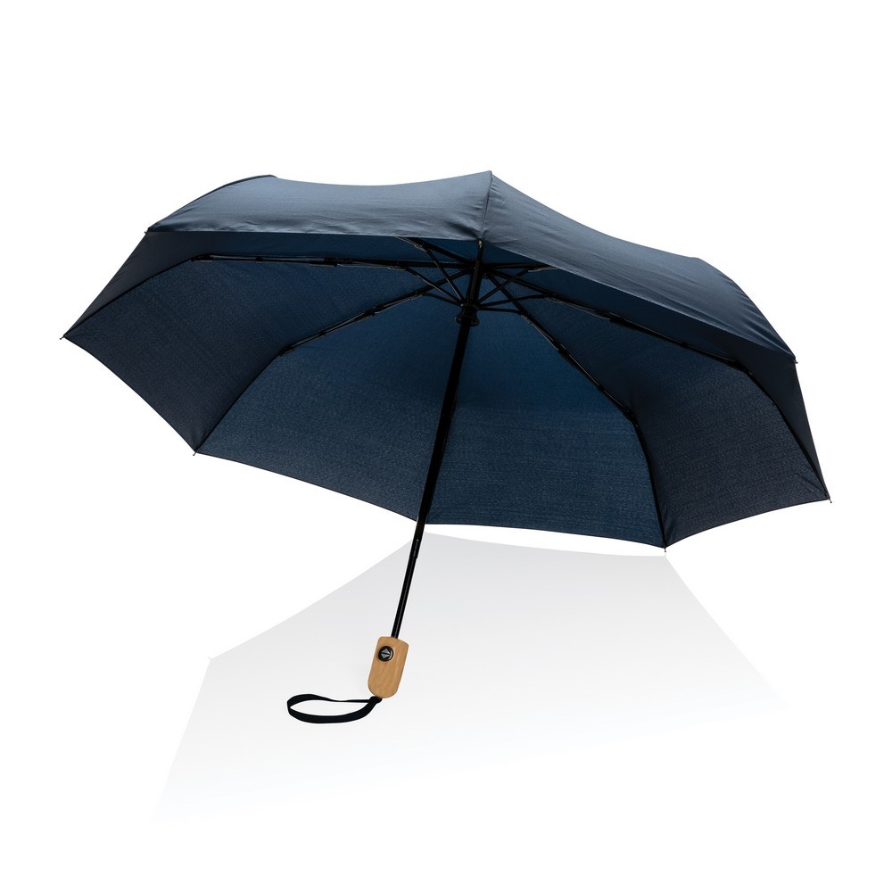 Bambusowy parasol automatyczny 21" AWARE™ RPET