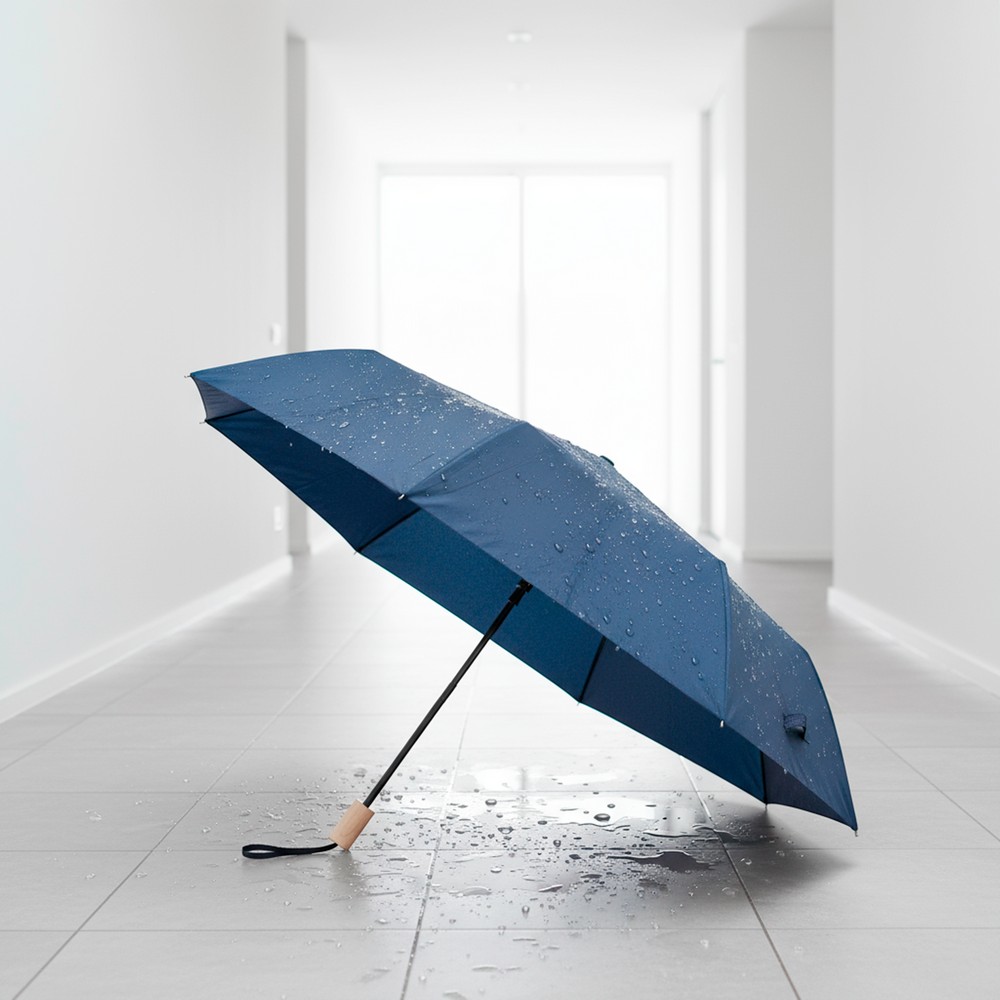 Wiatroodporny parasol manualny RPET, składany | Uksan