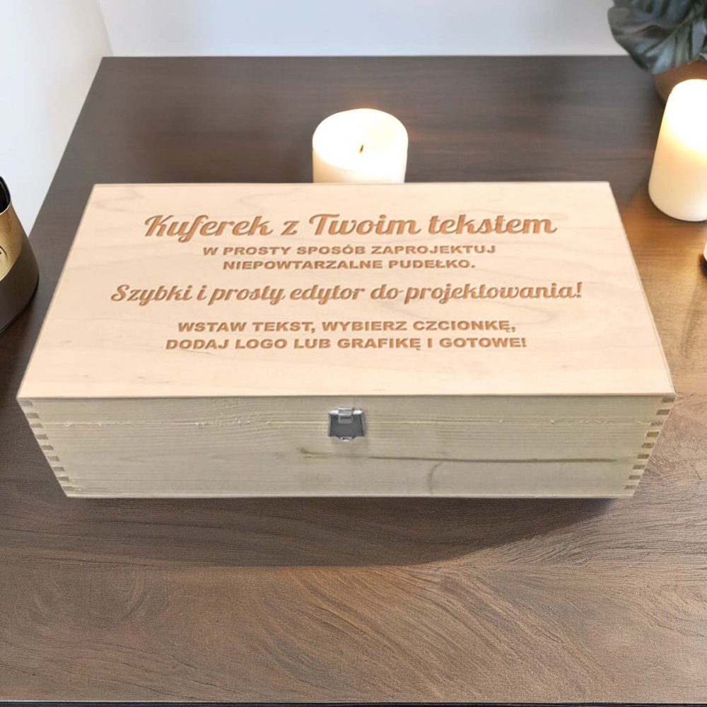 Personalizowany kuferek na prezenty 3 35zł
