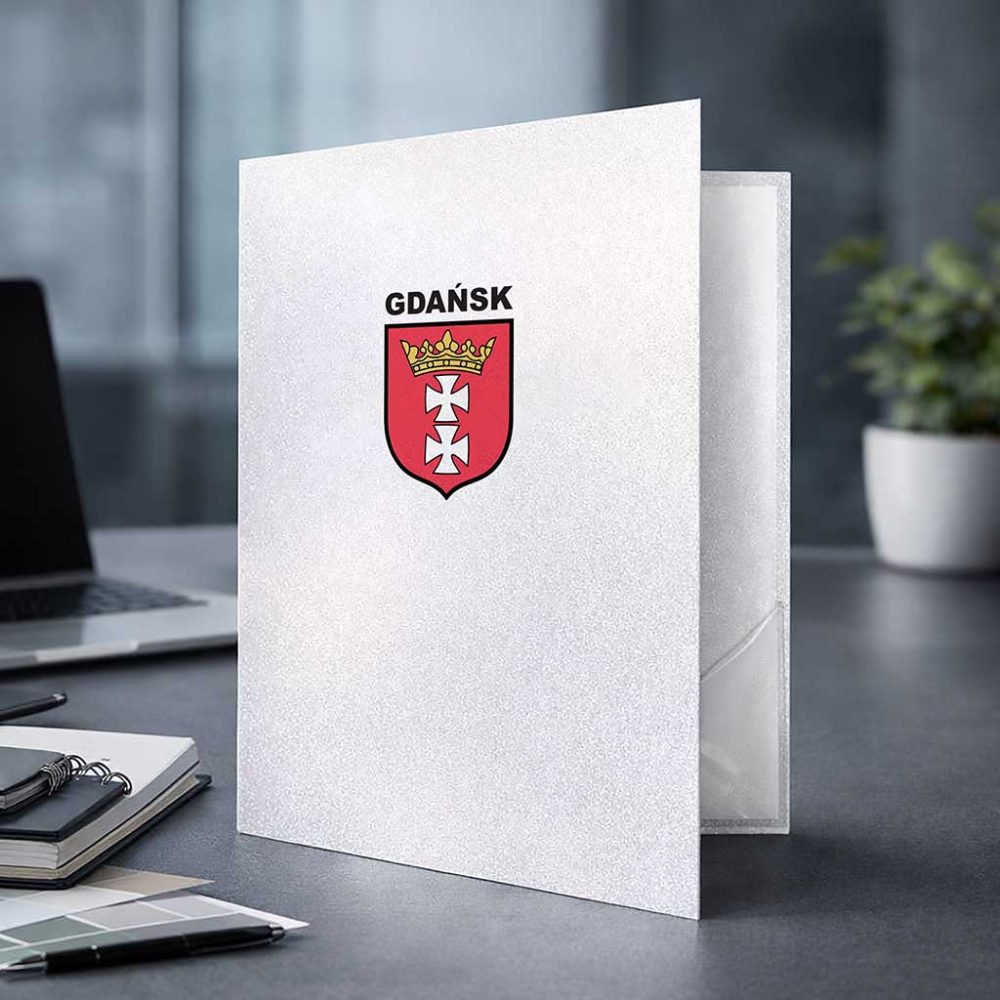 Teczka ofertowa A4 matowa, Office Go Matowa, kieszonka przezroczysta