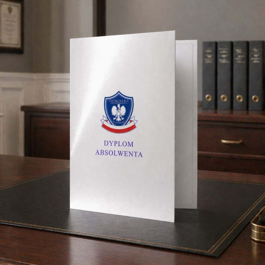 Teczka ofertowa A4 metalizowana  Office Go Metalizowany papier, kieszonka przezroczysta